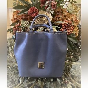 Authentic Dooney & Bourke Women's Blue Safianno Leather Bag